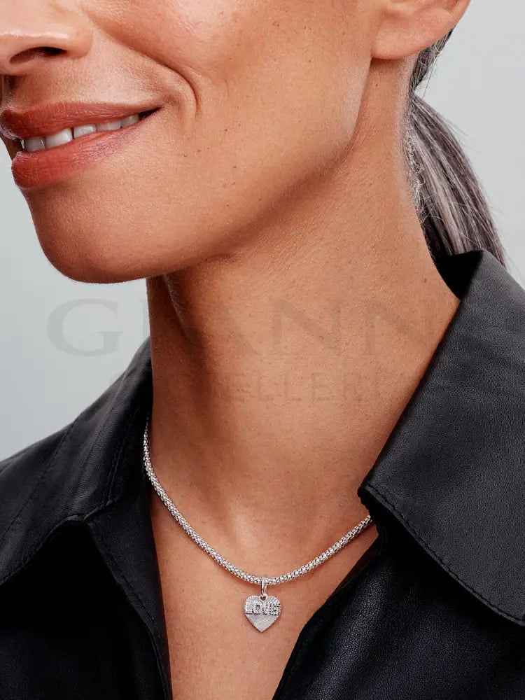 Charm Pandora - Pendente Cuore ’Love’ da incidere Charm