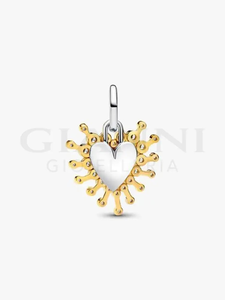 Charm Pandora - Pendente Cuore Luminoso Doppio Charm
