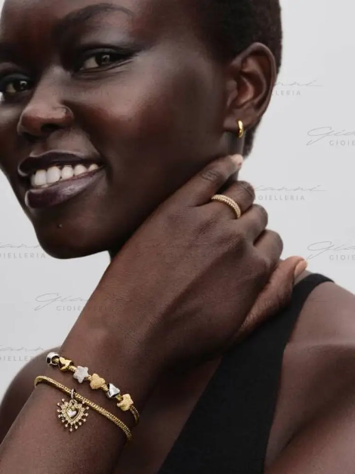 Charm Pandora - Pendente Cuore Luminoso Doppio Charm