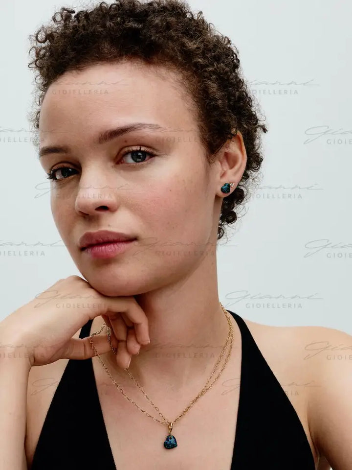 Charm Pandora - Pendente Cuore Opale Verde e Blu Charm