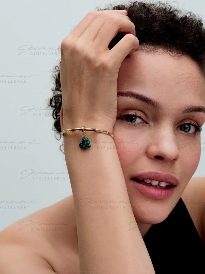 Charm Pandora - Pendente Cuore Opale Verde e Blu Charm