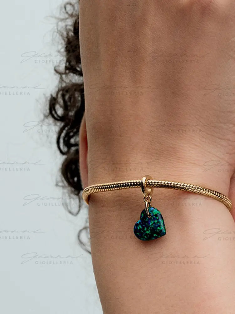 Charm Pandora - Pendente Cuore Opale Verde e Blu Charm
