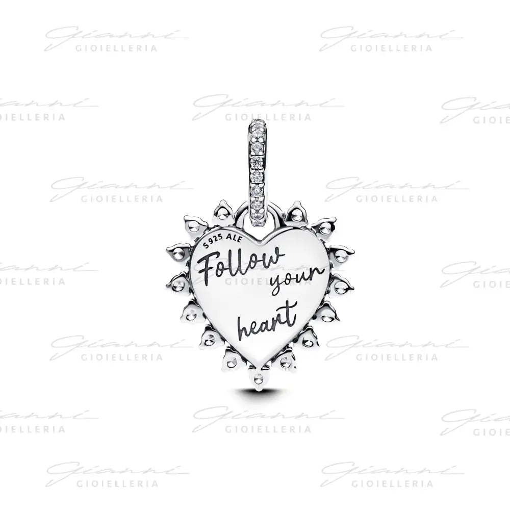 Charm Pandora - Pendente Cuore Rosso con Freccia Grievole Charm