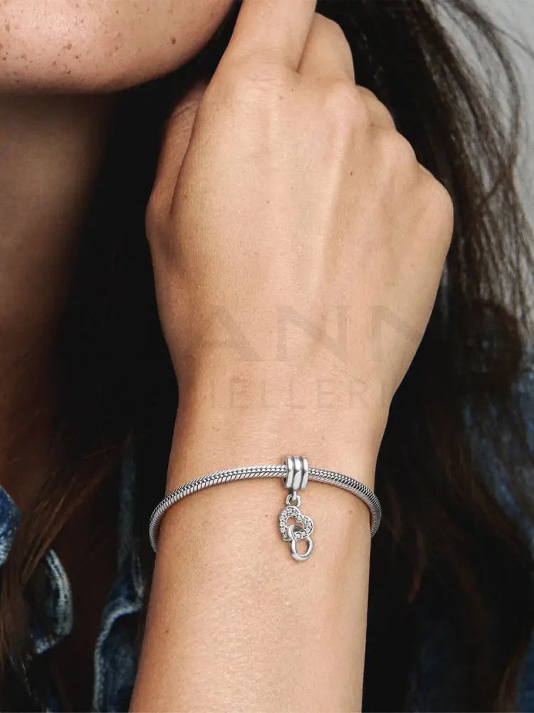 Charm Pandora - Pendente Cuori intrecciati Charm