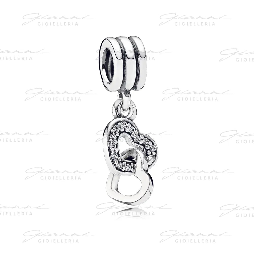 Charm Pandora - Pendente Cuori intrecciati Charm