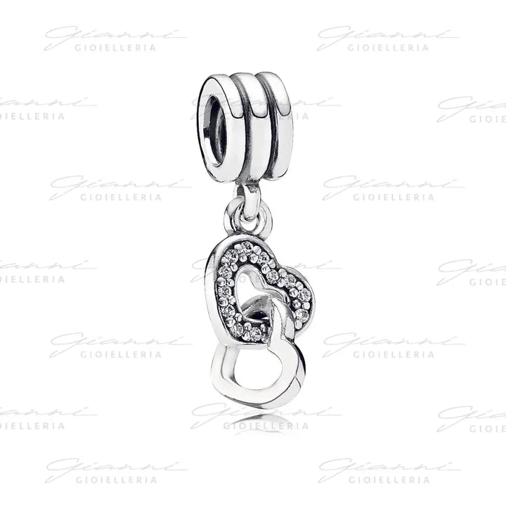 Charm Pandora - Pendente Cuori intrecciati Charm