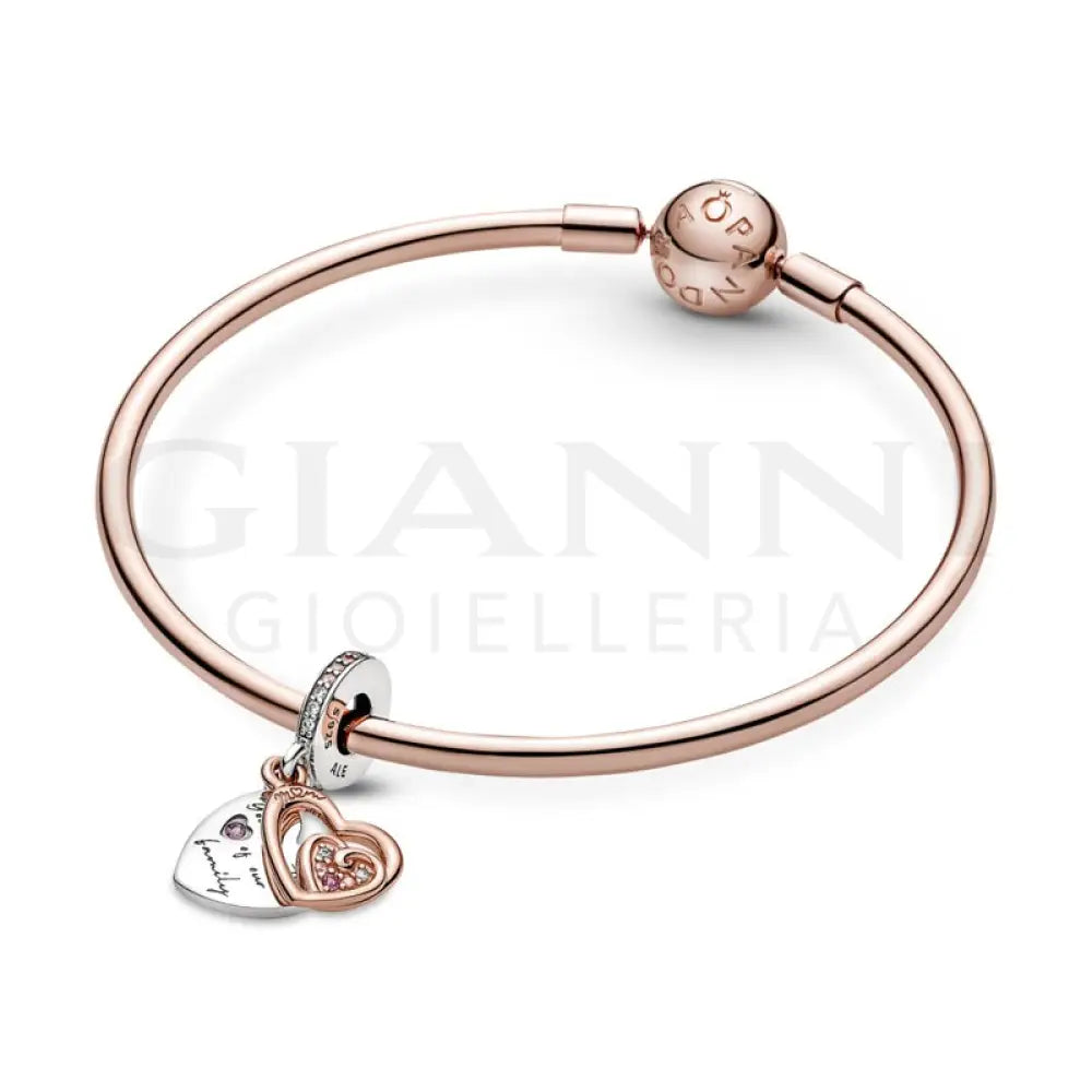 Charm Pandora - Pendente Cuori Intrecciati e Famiglia Charm