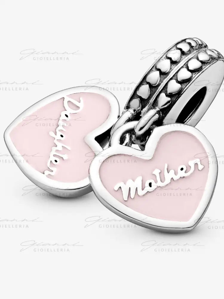Charm Pandora - Pendente Cuori Mamma & Figlia Charm