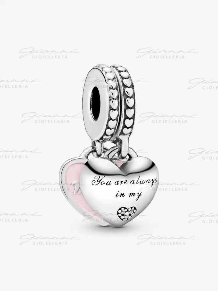Charm Pandora - Pendente Cuori Mamma & Figlia Charm