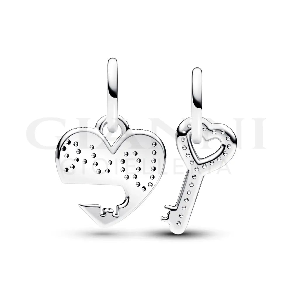 Charm Pandora - Pendente Divisibile Cuore e Chiave Charm