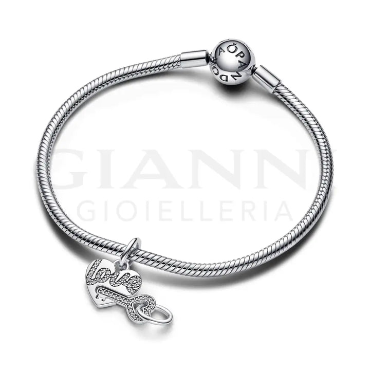 Charm Pandora - Pendente Divisibile Cuore e Chiave Charm