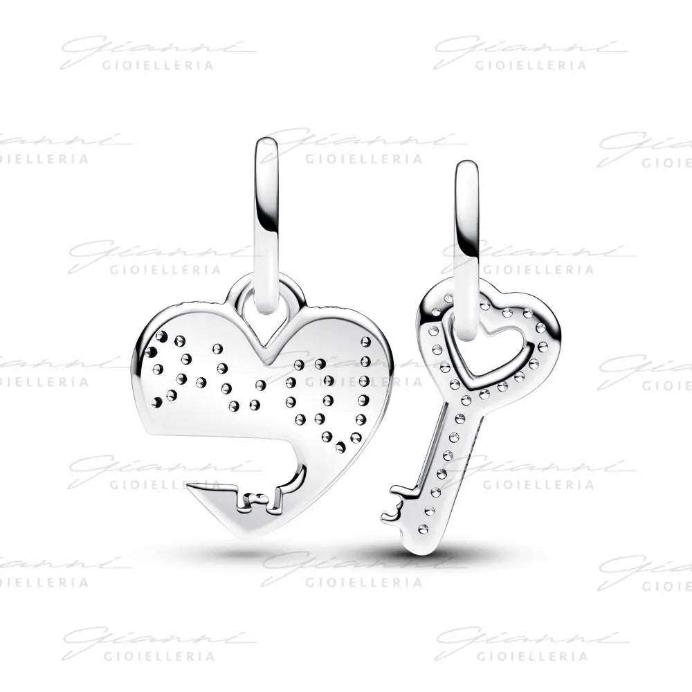 Charm Pandora - Pendente Divisibile Cuore e Chiave Charm