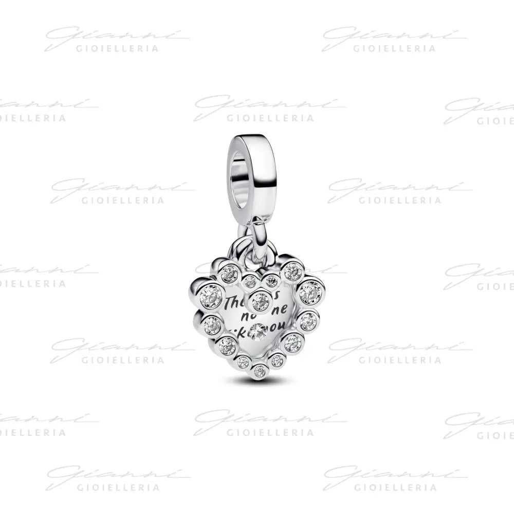 Charm Pandora - Pendente Doppio Cuore Nessuna come Te Charm
