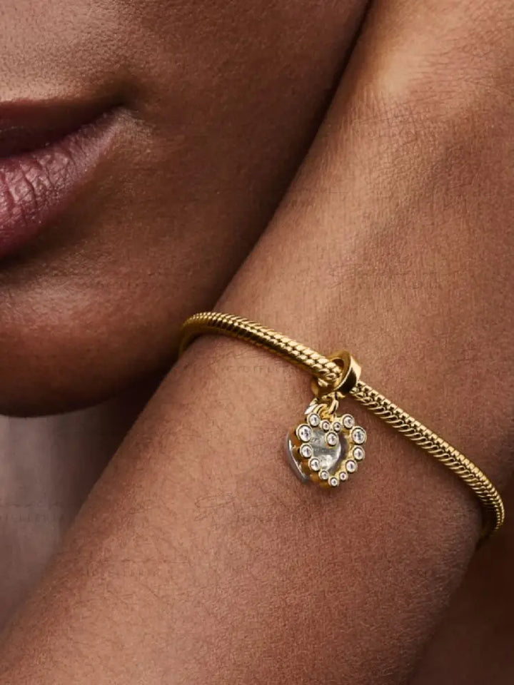 Charm Pandora - Pendente Doppio Cuore Nessuna come Te Charm