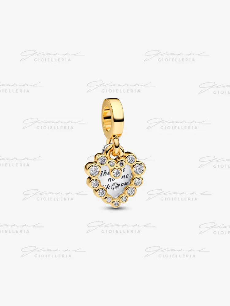 Charm Pandora - Pendente Doppio Cuore Nessuna come Te Charm