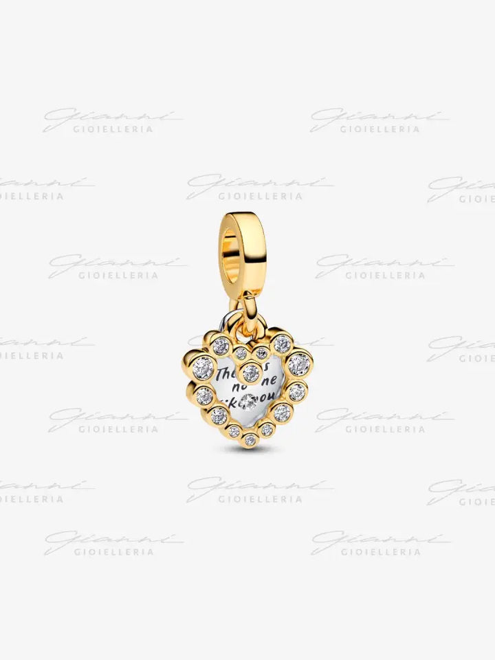 Charm Pandora - Pendente Doppio Cuore Nessuna come Te Charm