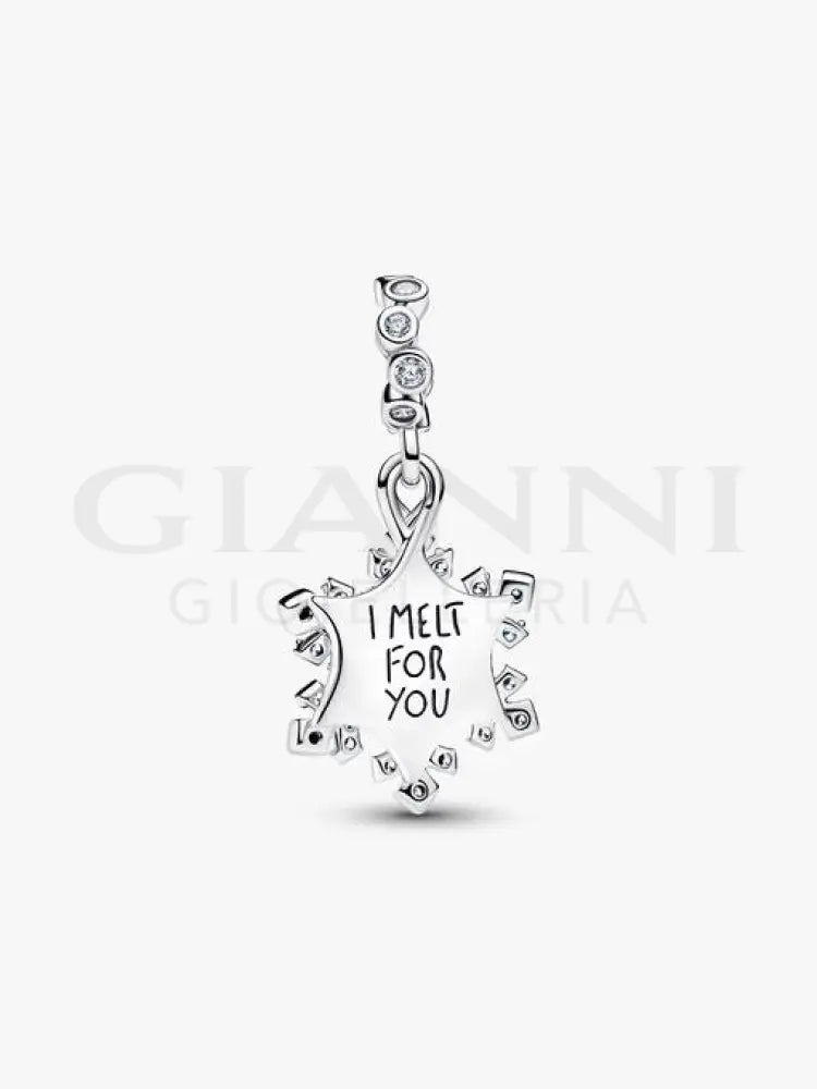 Charm Pandora - Pendente Doppio Fiocco di Neve Opalescente Charm