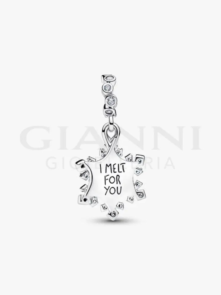 Charm Pandora - Pendente Doppio Fiocco di Neve Opalescente Charm