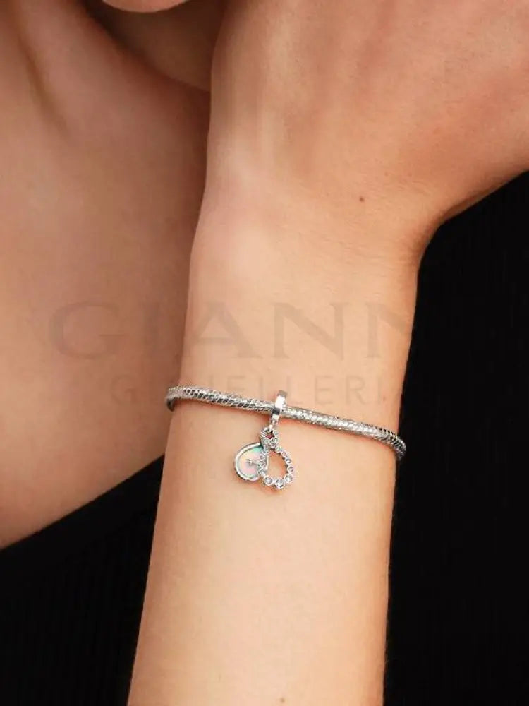 Charm Pandora - Pendente Doppio Infinito Opalescente Charm