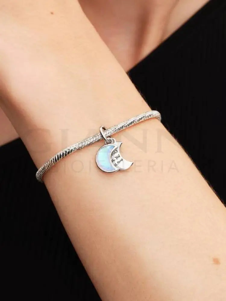 Charm Pandora - Pendente Doppio Luna Crescente ’I Would Give you the Moon’ Charm