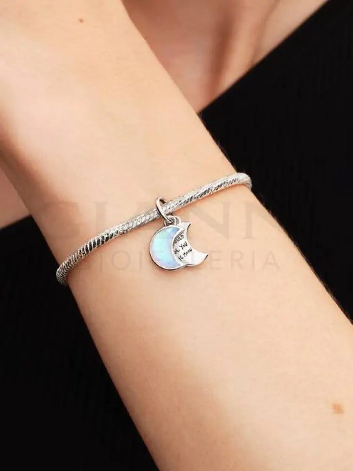Charm Pandora - Pendente Doppio Luna Crescente ’I Would Give you the Moon’ Charm