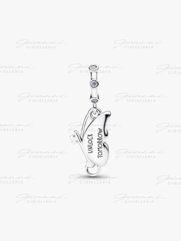Charm Pandora - Pendente Farfalla e Chiave ’Unlock Tomorrow’ Charm
