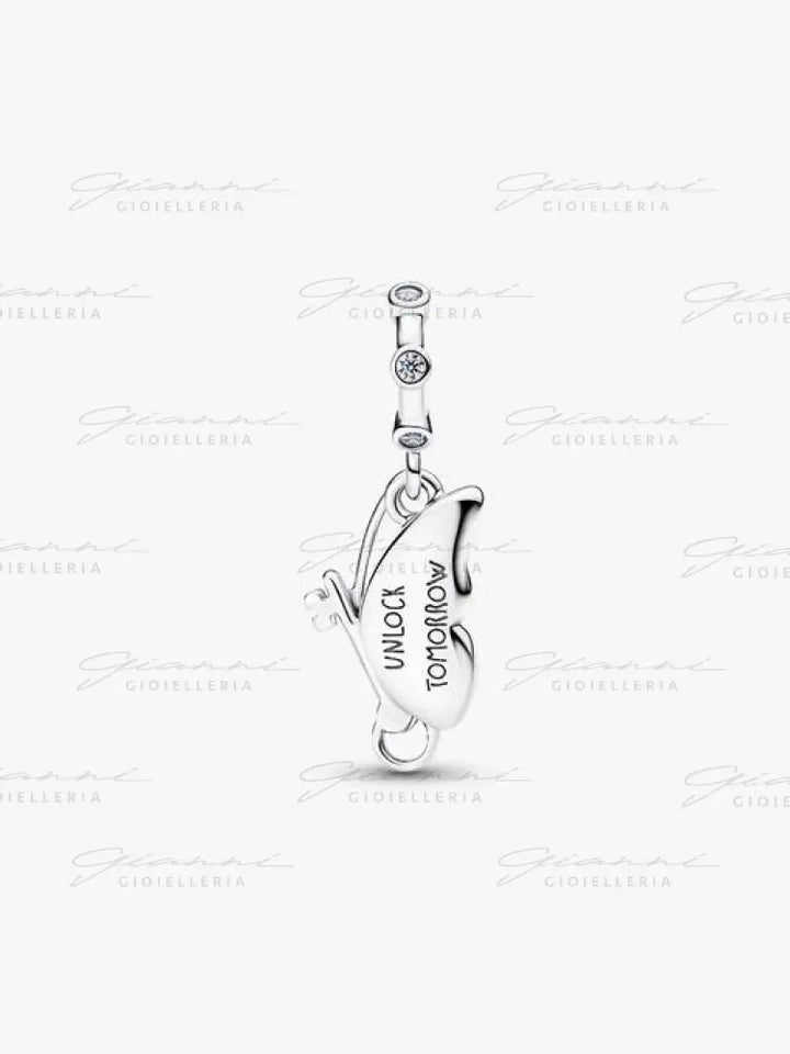 Charm Pandora - Pendente Farfalla e Chiave ’Unlock Tomorrow’ Charm