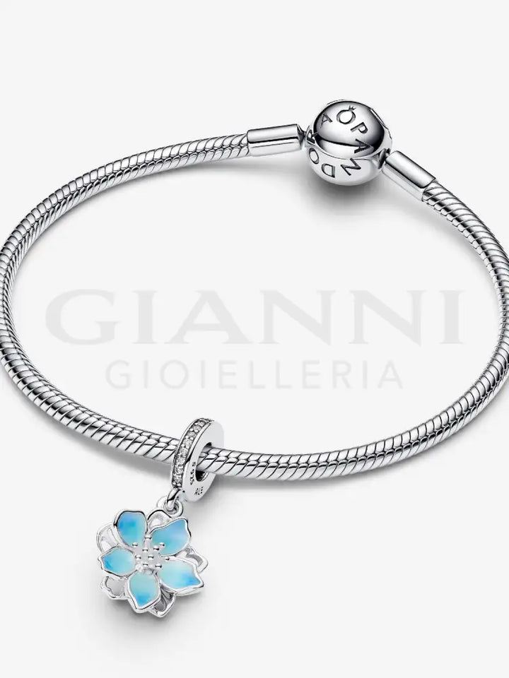 Charm Pandora - Pendente Fiore di ciliegio blu Charm
