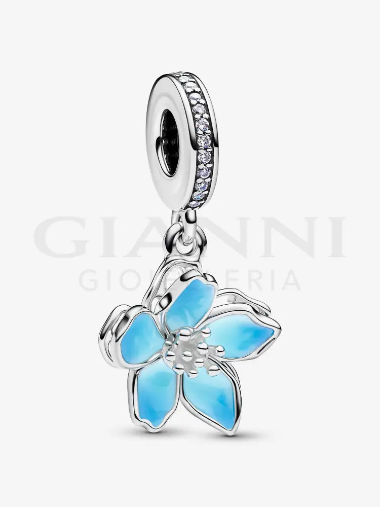 Charm Pandora - Pendente Fiore di ciliegio blu Charm