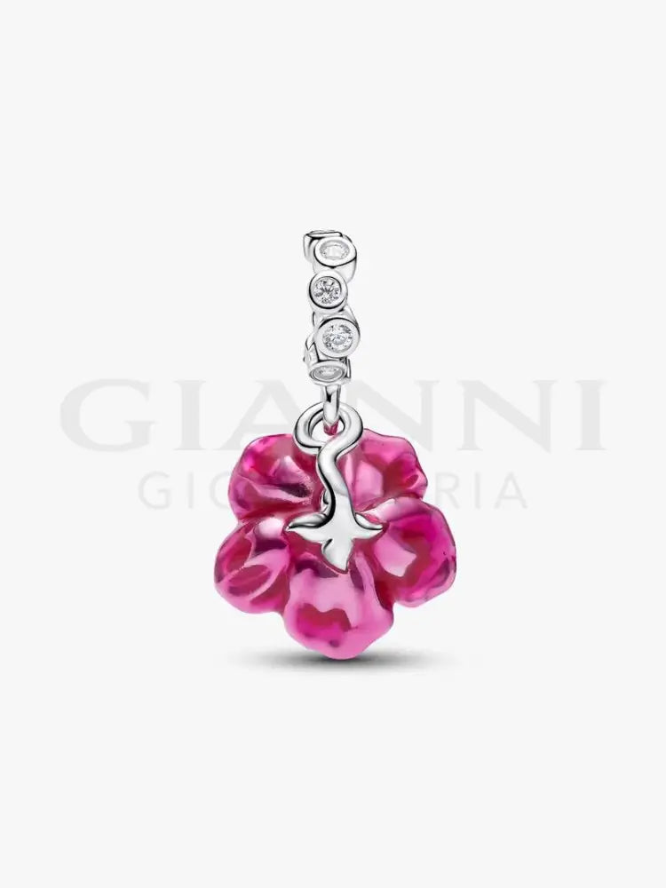 Charm Pandora - Pendente Fiore di Ibisco - Charm