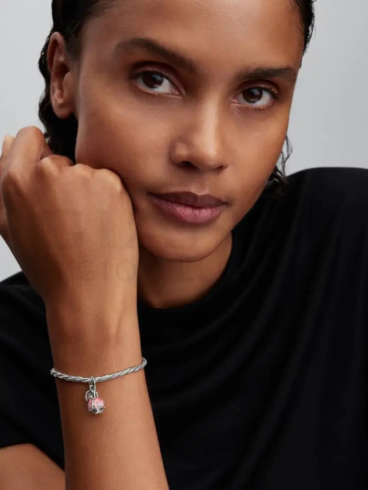 Charm Pandora - Pendente Fiore ’Thank you’ - Charm