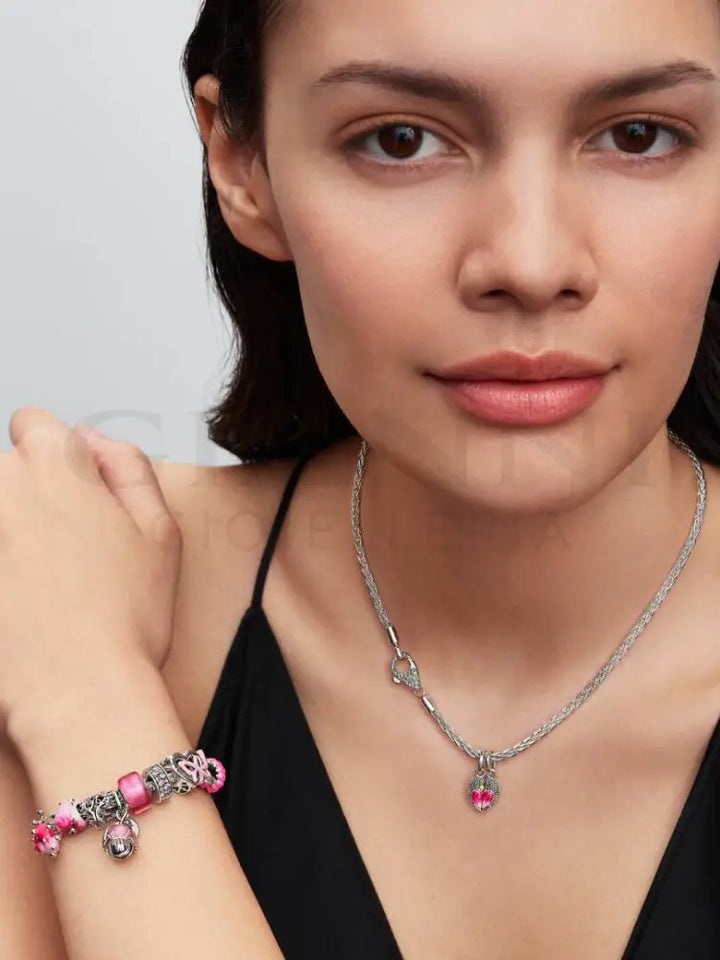 Charm Pandora - Pendente Fiore ’Thank you’ - Charm