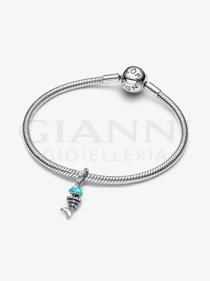Charm Pandora - Pendente Lisca Di Pesce Turchese Charm