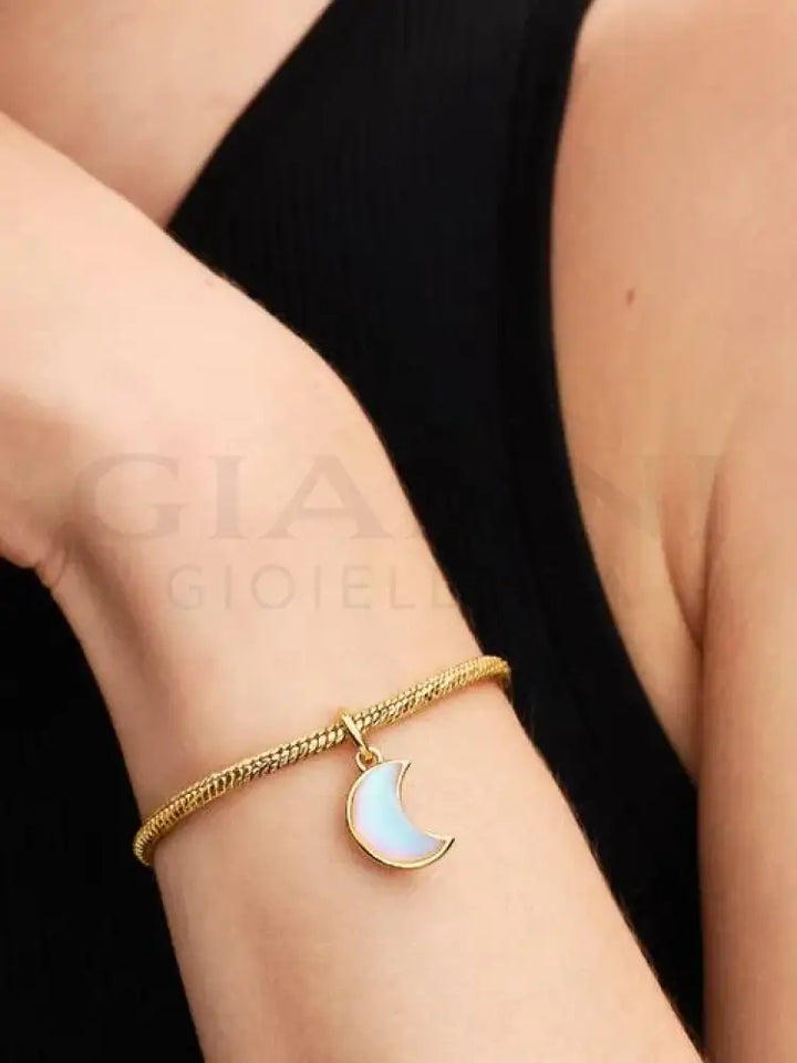 Charm Pandora - Pendente Luna Crescente Luminosa Charm