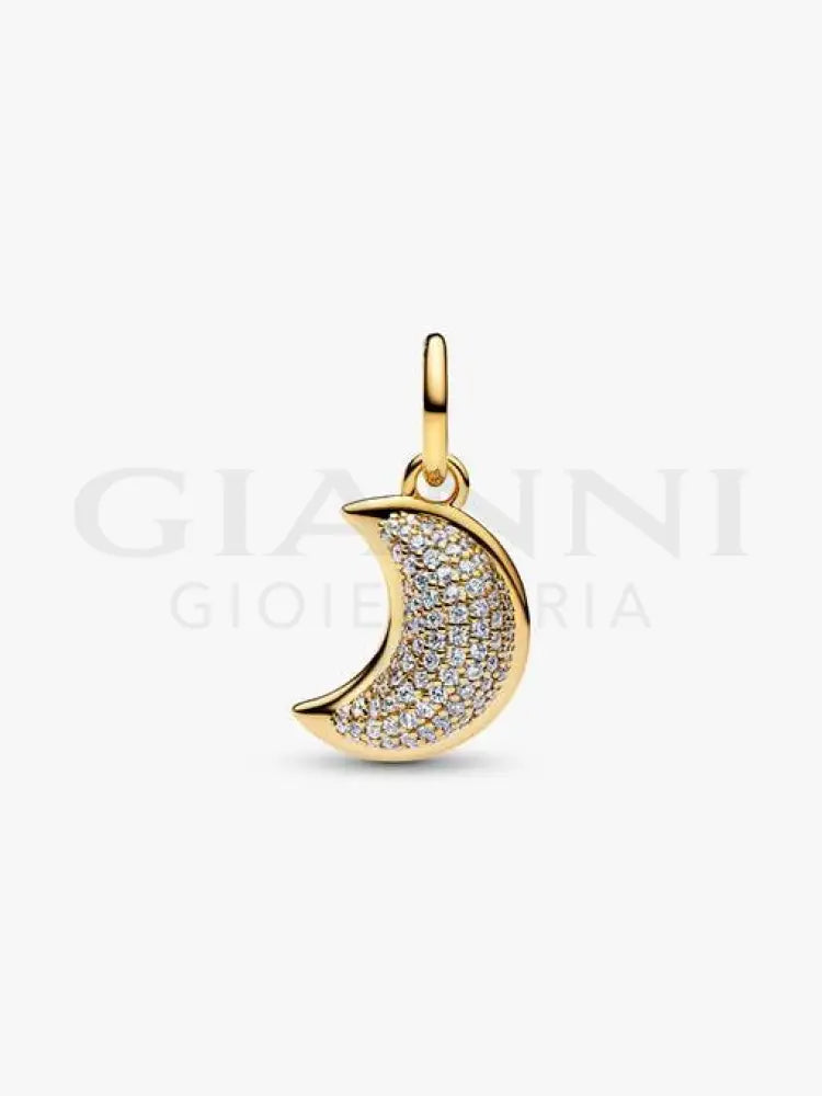Charm Pandora - Pendente Luna Crescente Luminosa Charm