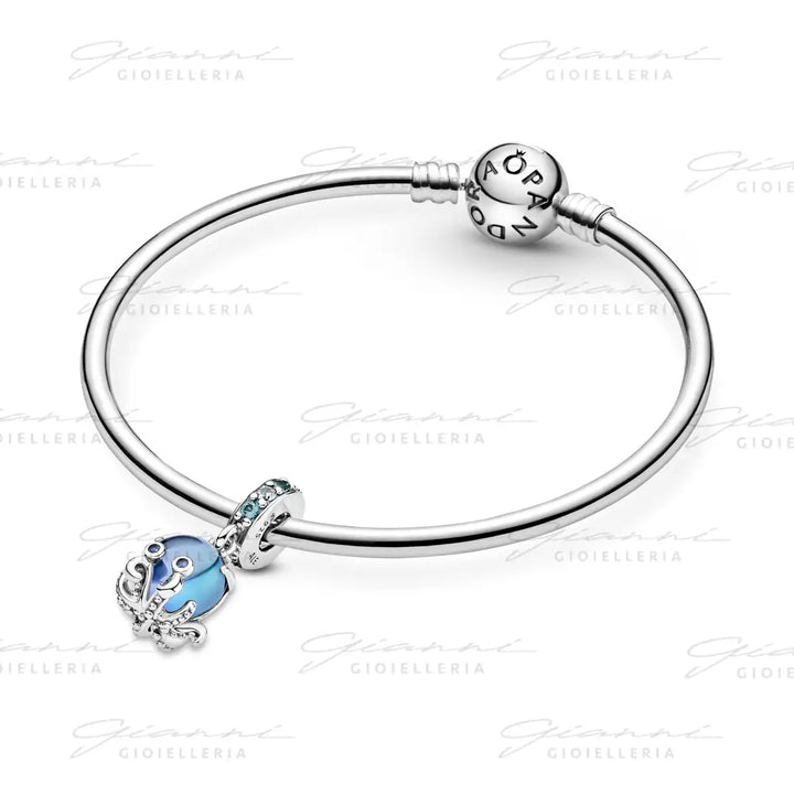 Charm Pandora - Pendente Polpo Vetro di Murano Charm