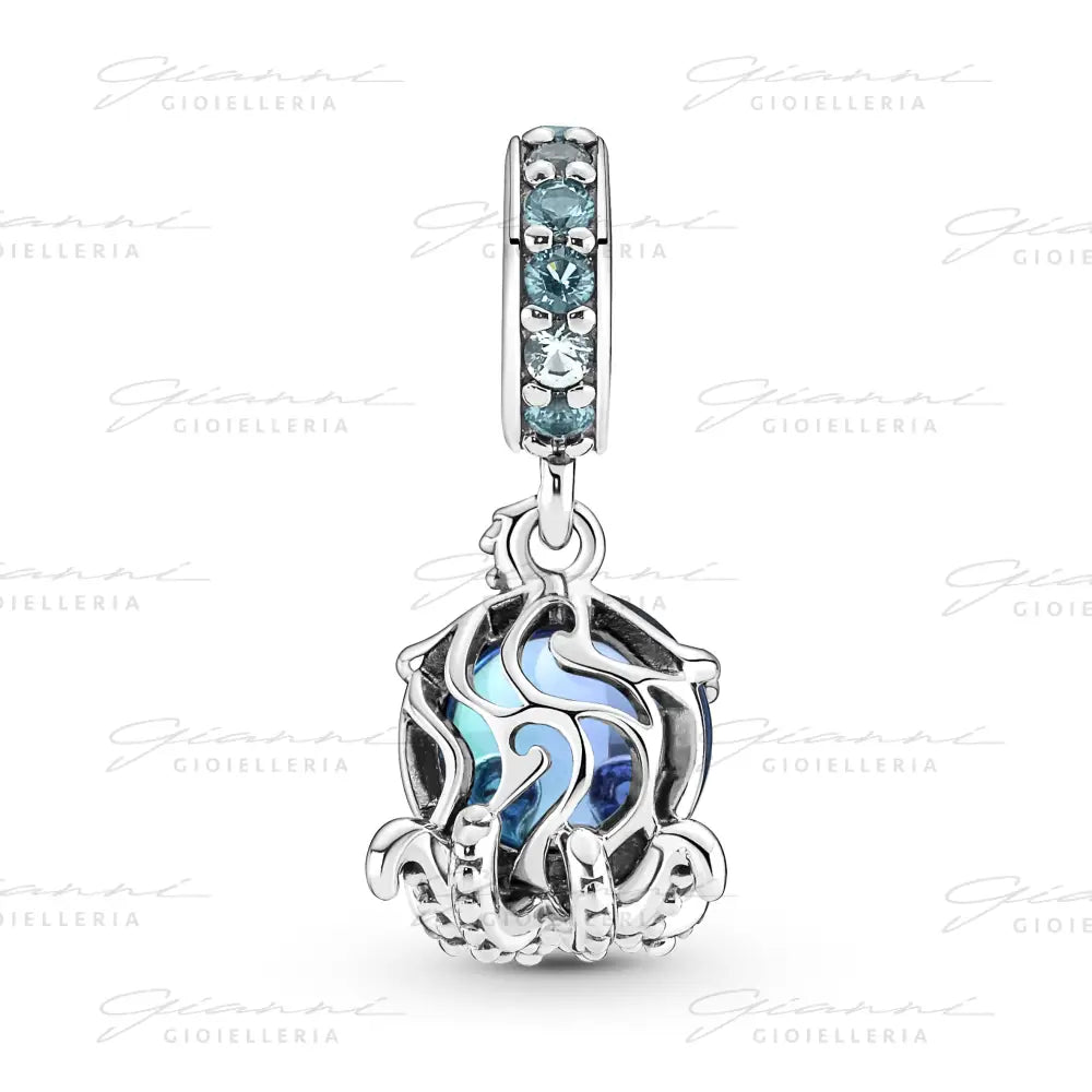 Charm Pandora - Pendente Polpo Vetro di Murano Charm
