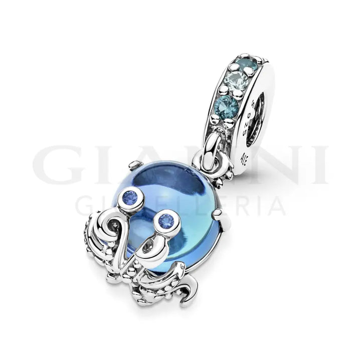 Charm Pandora - Pendente Polpo Vetro di Murano Charm