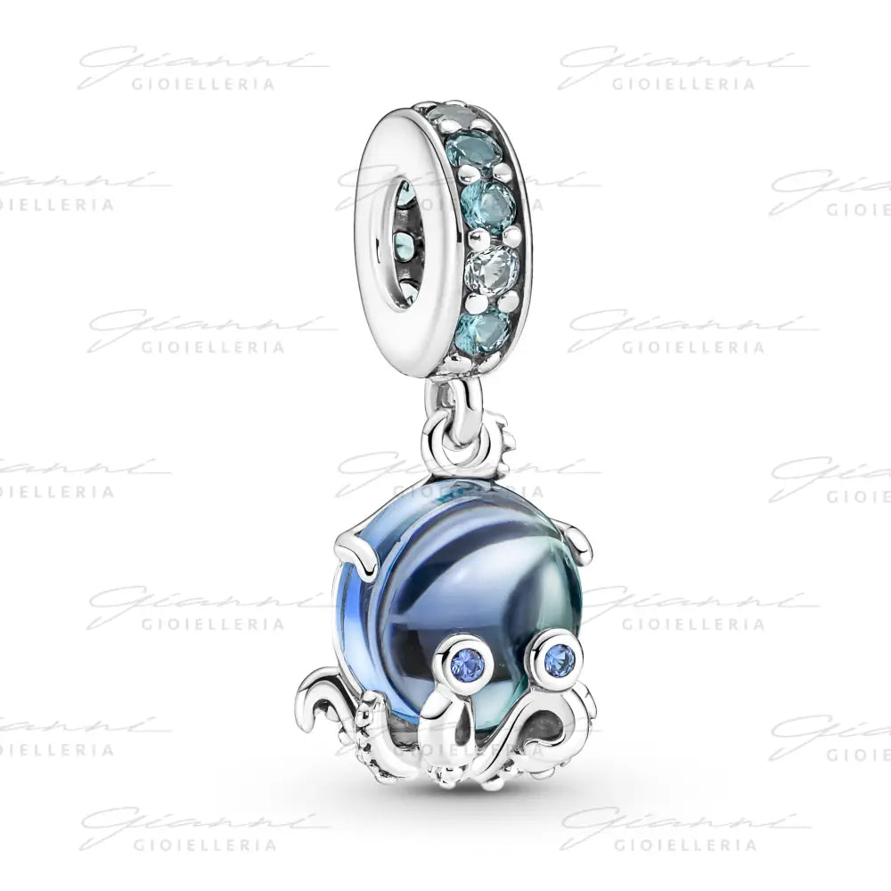 Charm Pandora - Pendente Polpo Vetro di Murano Charm
