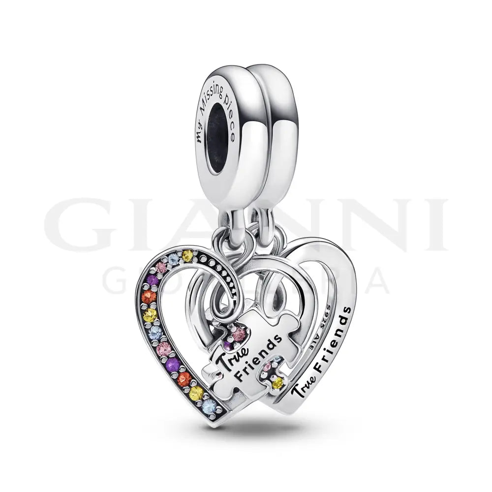 Charm Pandora - Pendente Puzzle dell’Amicizia Divisibile Charm