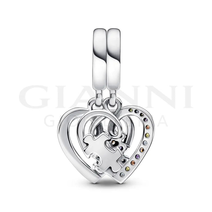 Charm Pandora - Pendente Puzzle dell’Amicizia Divisibile Charm