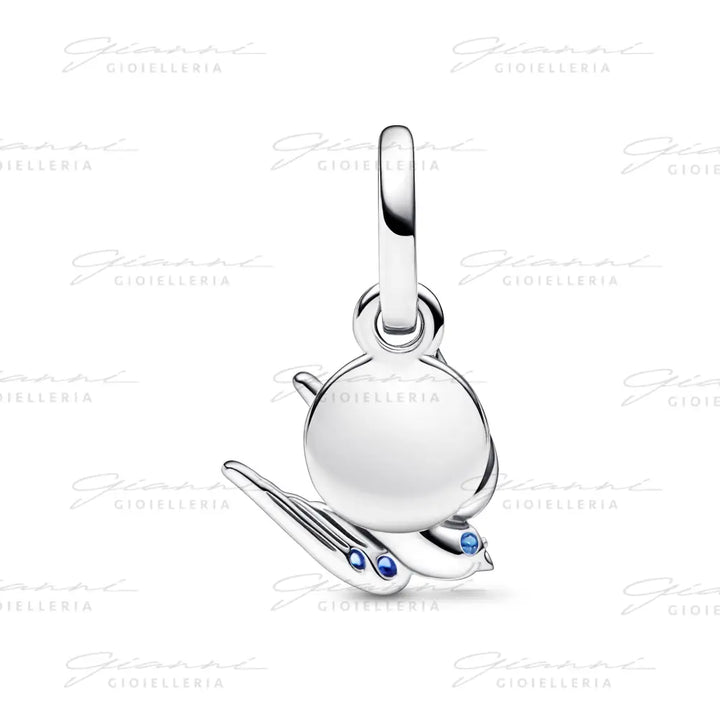 Charm Pandora - Pendente Rondine Pietre Blu Charm