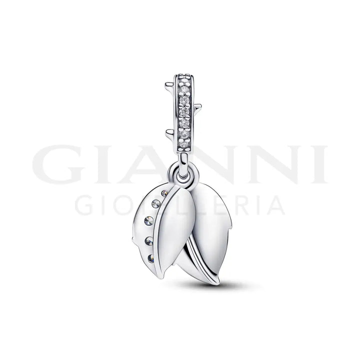 Charm Pandora - Pendente Rosa Bianca Charm