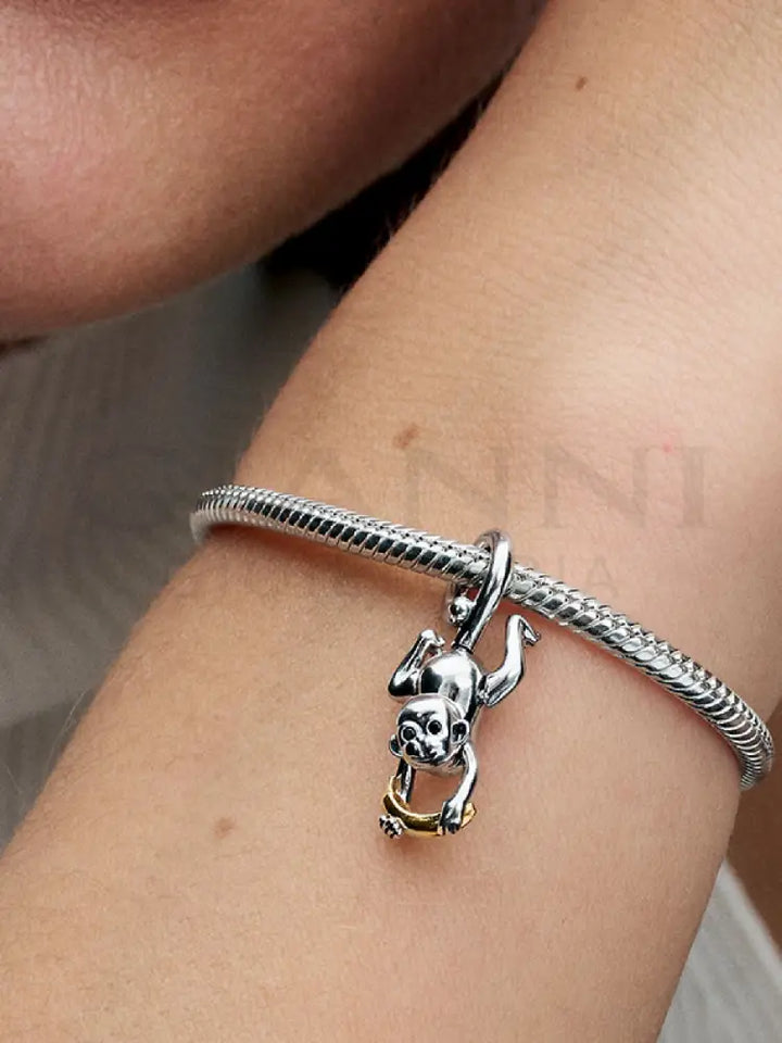 Charm Pandora - Pendente Scimmietta con Zampe Mobili Charm