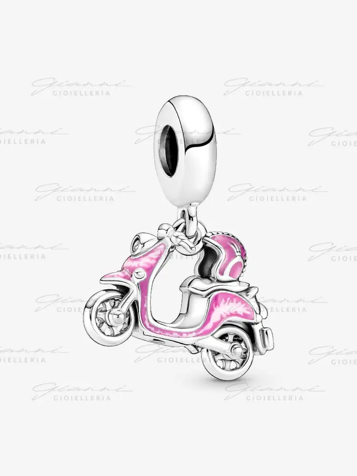 Charm Pandora - Pendente Scooter Rosa Charm