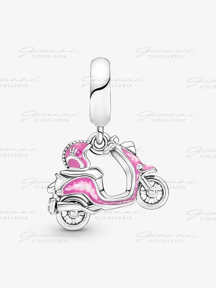 Charm Pandora - Pendente Scooter Rosa Charm