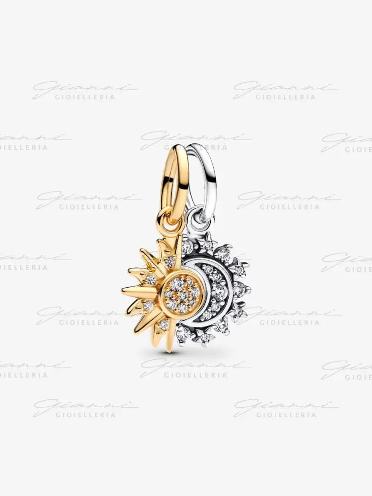 Charm Pandora - Pendente Sole e Luna Divisibile Charm