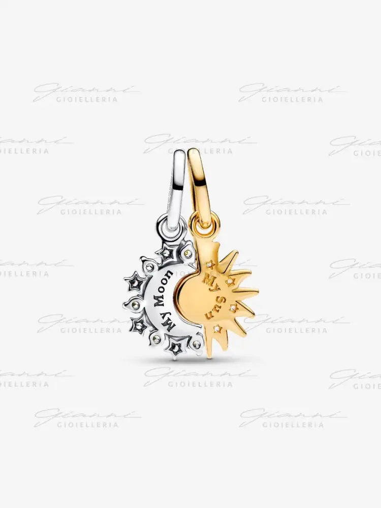 Charm Pandora - Pendente Sole e Luna Divisibile Charm