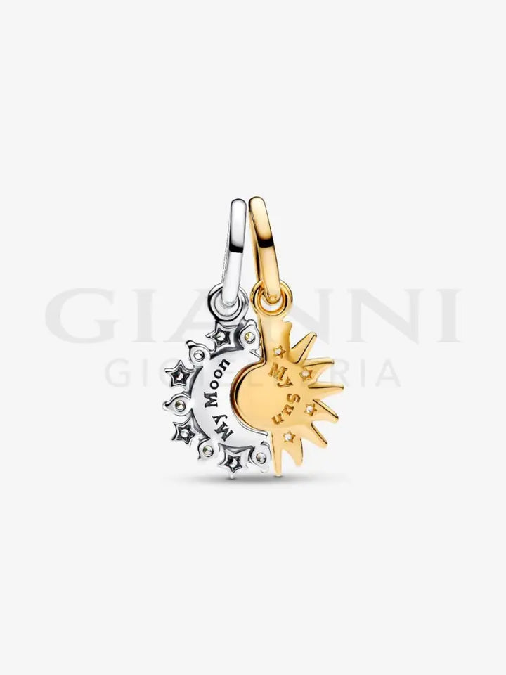 Charm Pandora - Pendente Sole e Luna Divisibile Charm