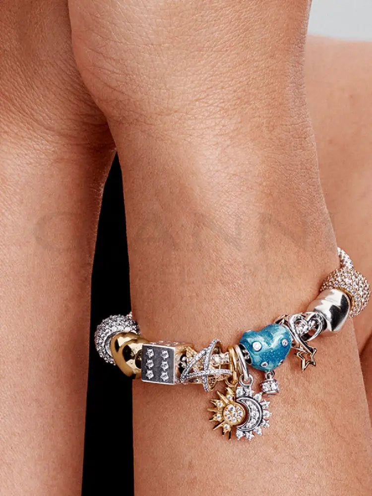 Charm Pandora - Pendente Sole e Luna Divisibile Charm